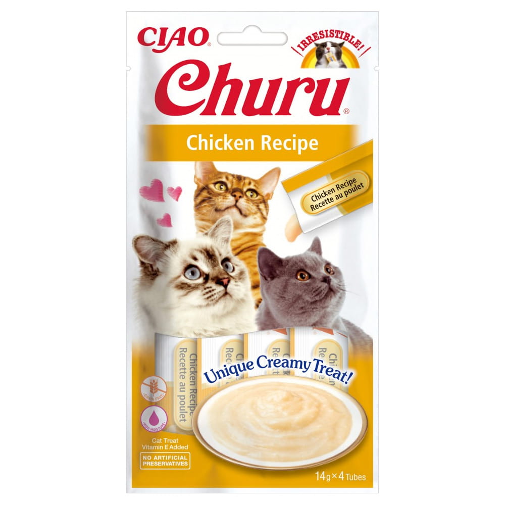 naba Churu Skin & Coat Przysmak dla kota na sierść i skórę mix 4szt